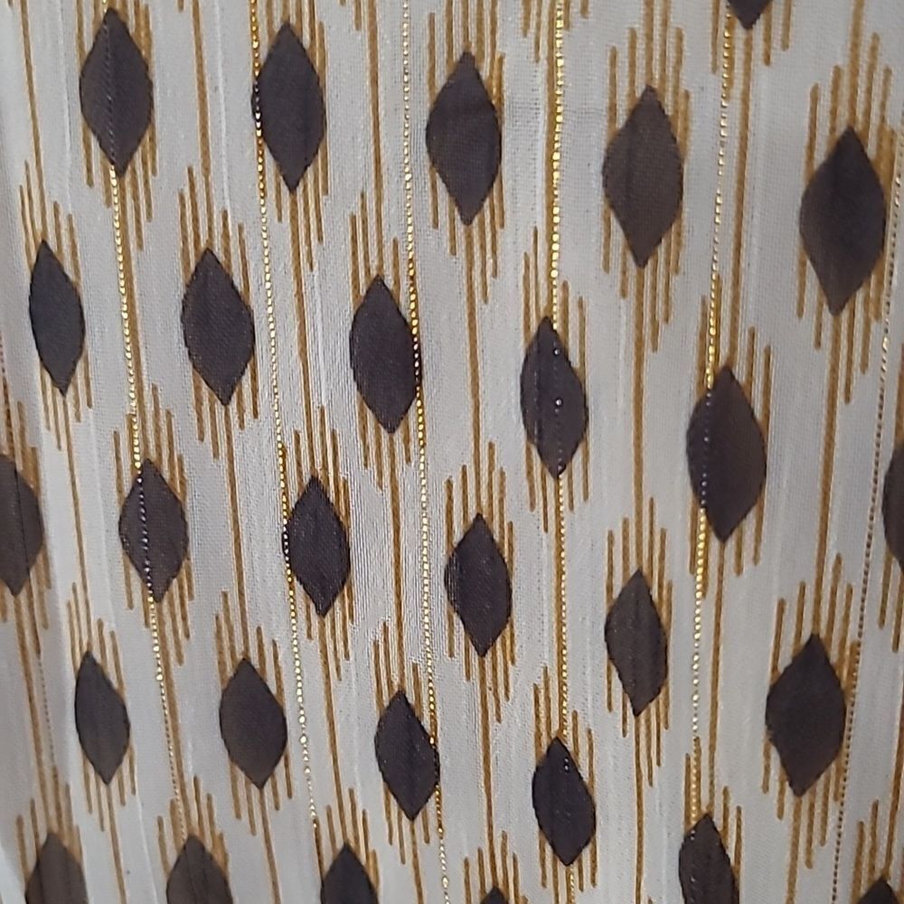 Chiffon Ruffled Dotted Mini Neutral Tan Gold - Picture 6 of 13